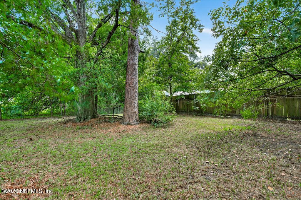 2080 Tuskegee Road Jacksonville, FL 32209 - Photo 22 of 23 a view of a big yard with plants and large trees