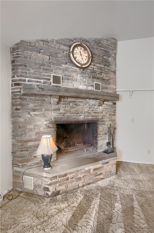 566 Zeigler Road Rochester, PA 15074 - Photo 16 of 50 a view of fireplace and wooden floor