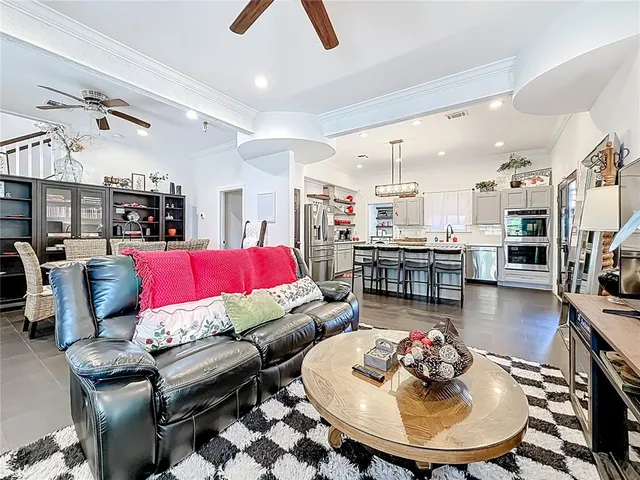 a kitchen with a stove microwave and cabinets