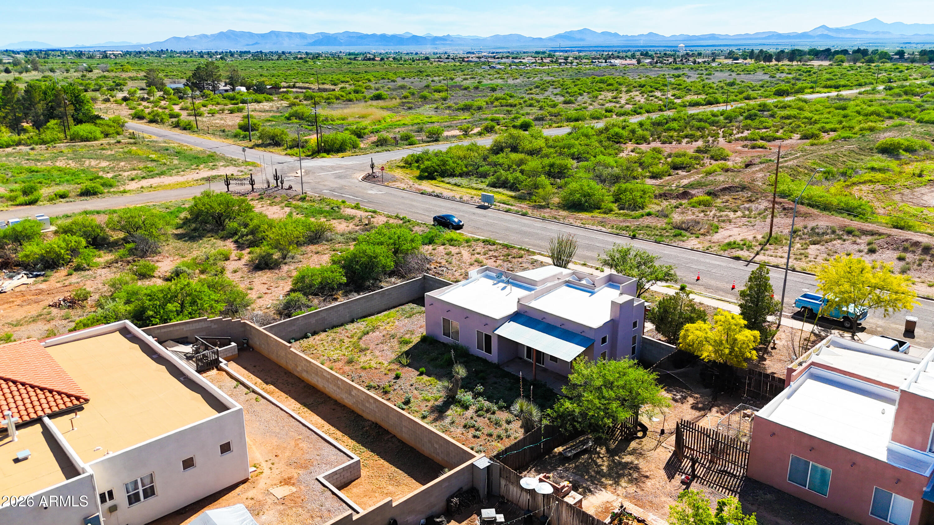 4105 North Washington Avenue Douglas, AZ 85607 - Photo 30 of 61 an aerial view of a house with a yard