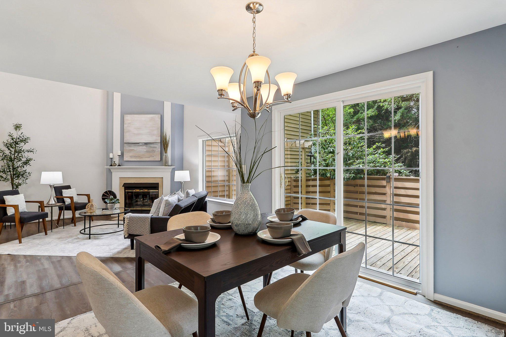 11751 Arbor Glen Way Reston, VA 20194 - Photo 5 of 18 dining room w/slider to private deck