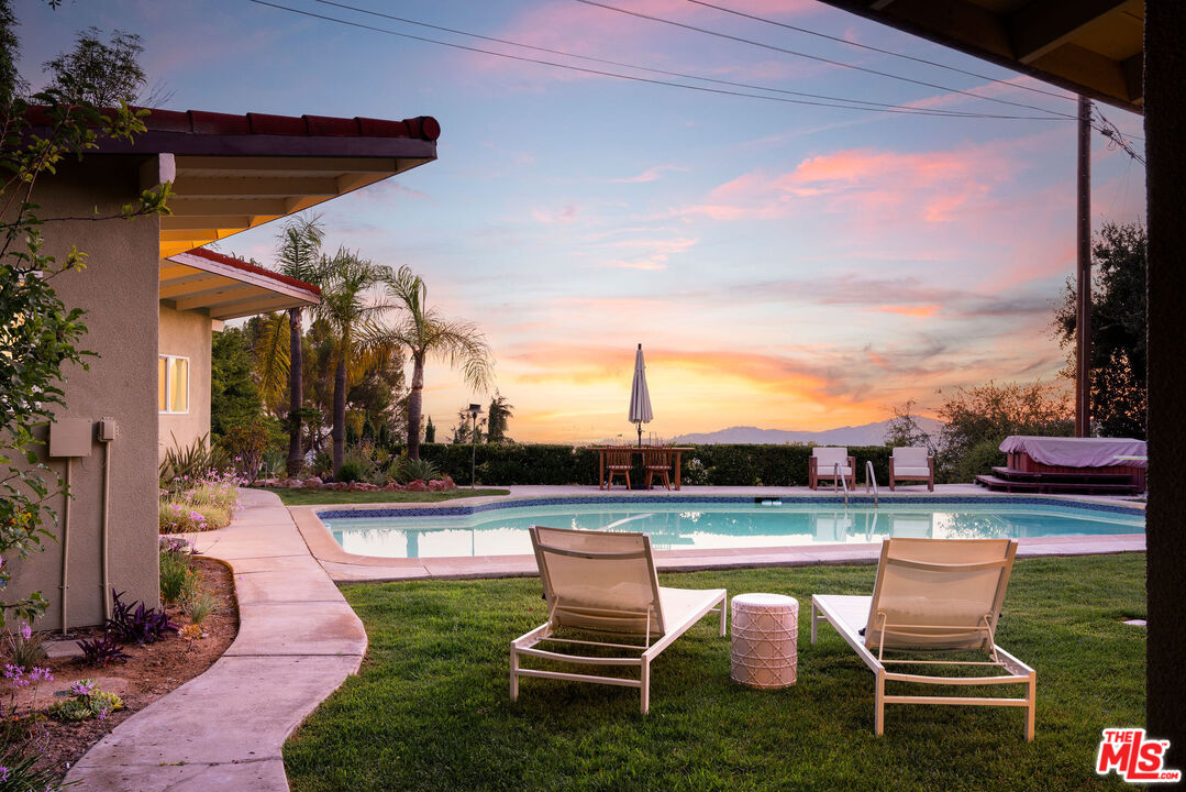 478 Devonwood Road Altadena, CA 91001 - Photo 39 of 42 a patio with water view fountain and outdoor seating