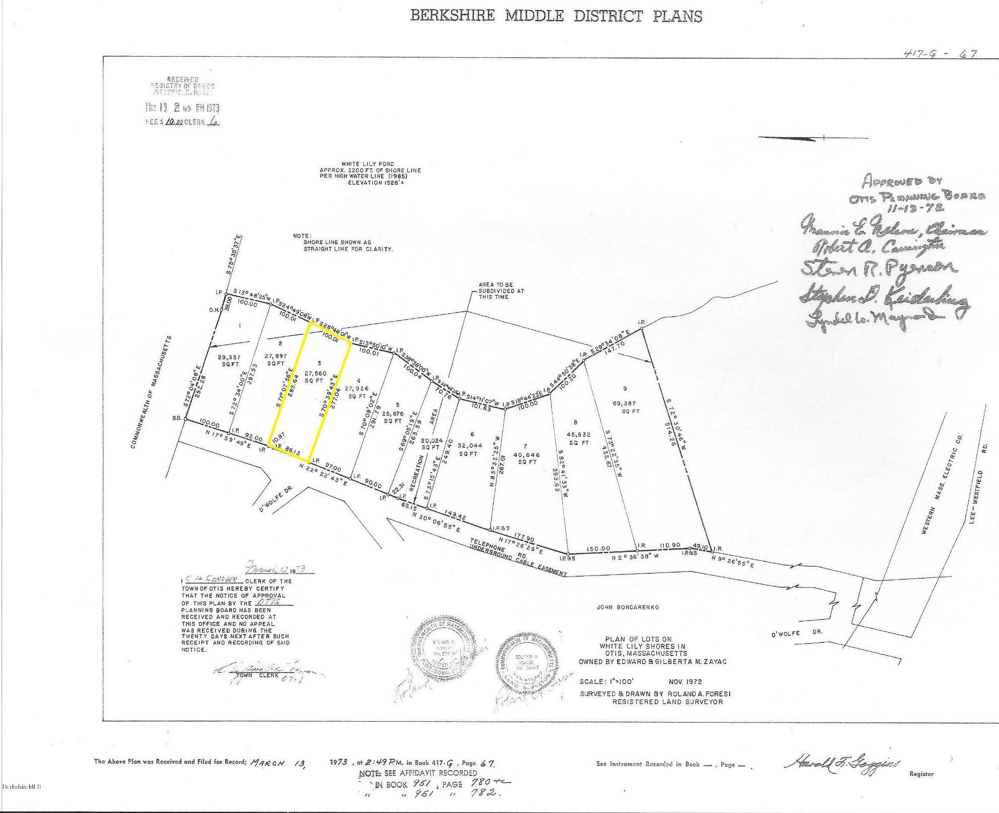 170 Telephone Road Otis, MA 01029 - Photo 38 of 38 Recorded Plan