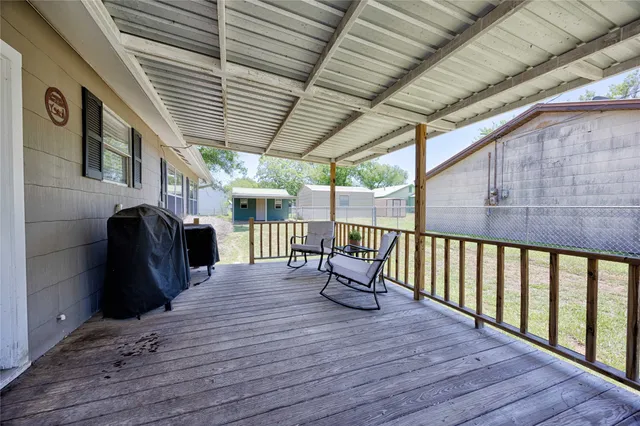 a view of porch with seating space