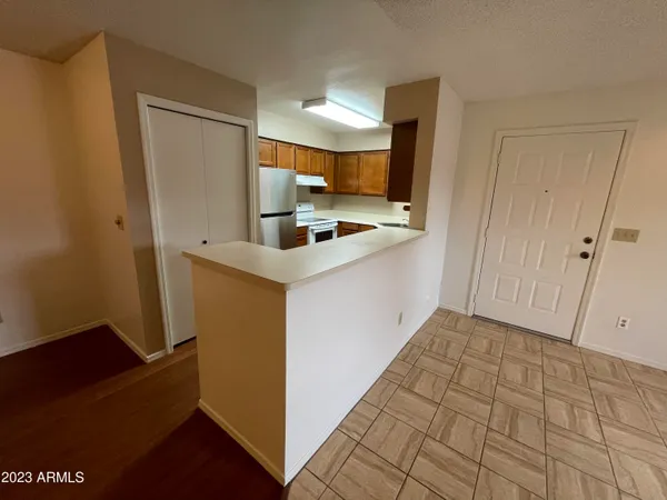 a view of a livingroom with a furniture