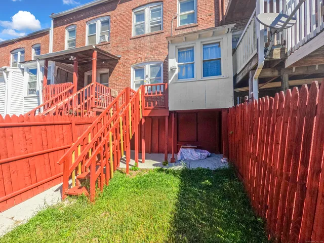 a view of a backyard with plants