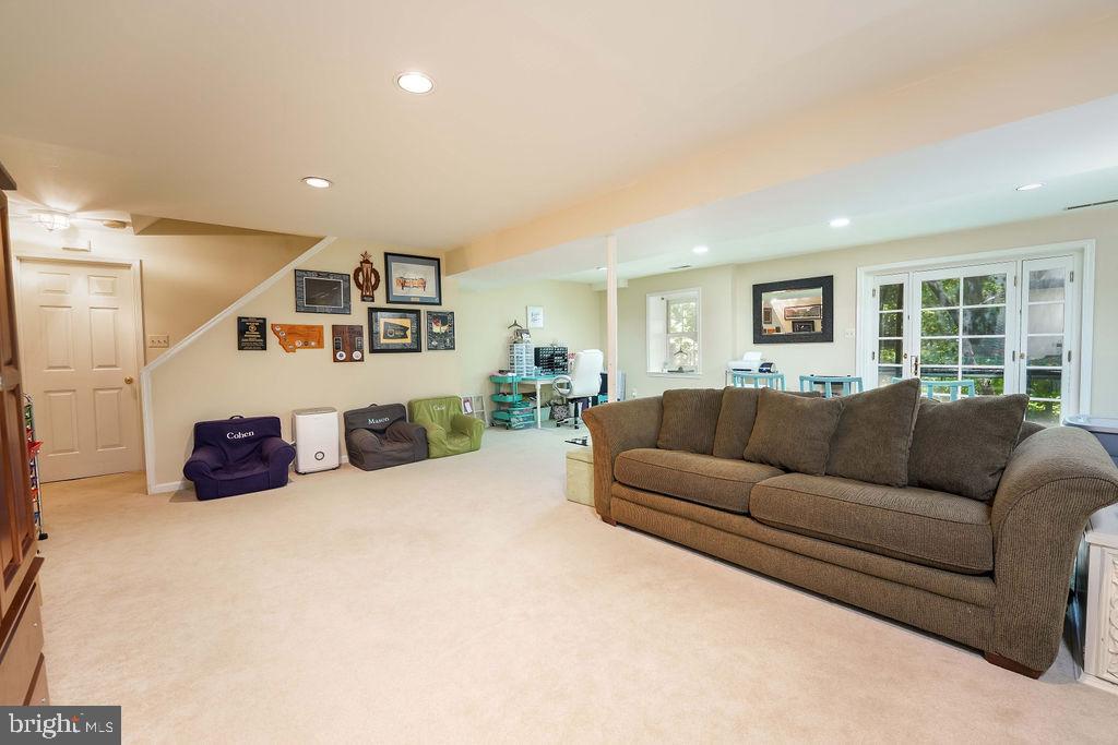 8292 Lindside Way Springfield, VA 22153 - Photo 36 of 51 open and light-filled basement