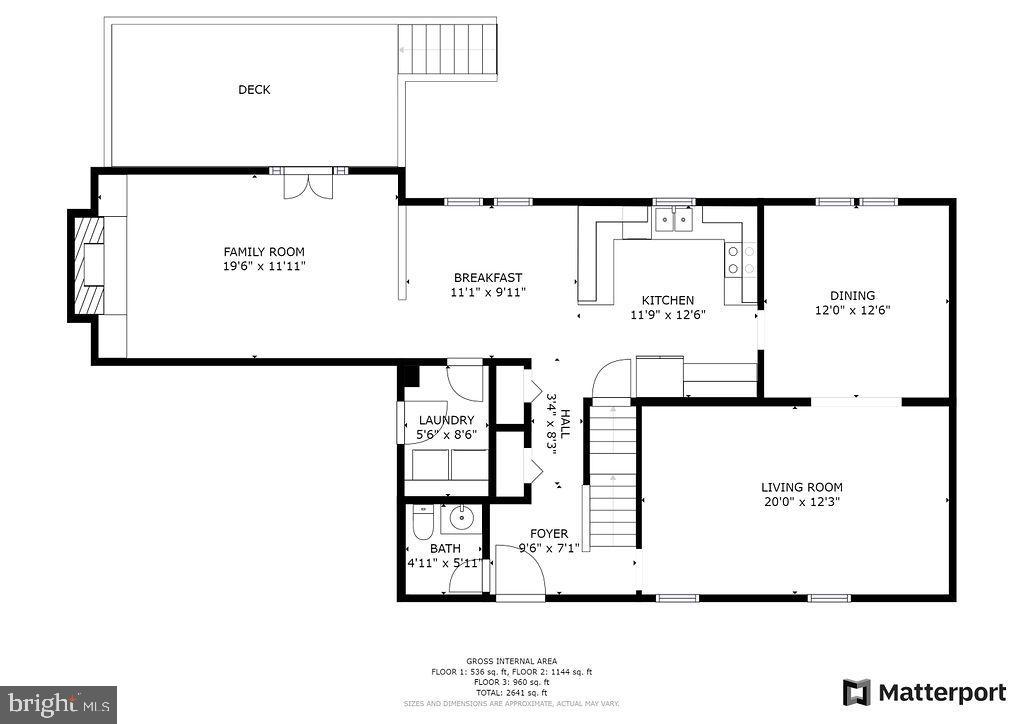 8292 Lindside Way Springfield, VA 22153 - Photo 50 of 51 main level floorplan