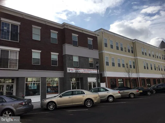 a car parked in front of a building