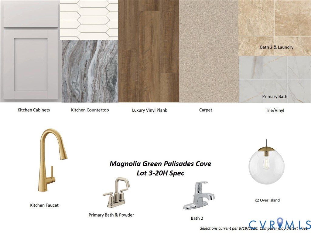 18771 Palisades Ridge Moseley, VA 23120 - Photo 21 of 34 Collage shows design finishes in the home.