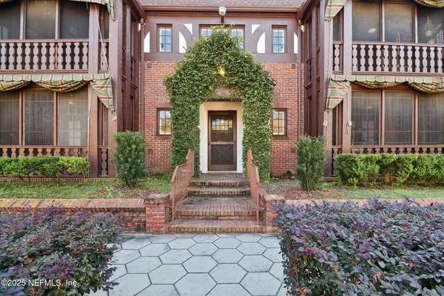 a front view of a house