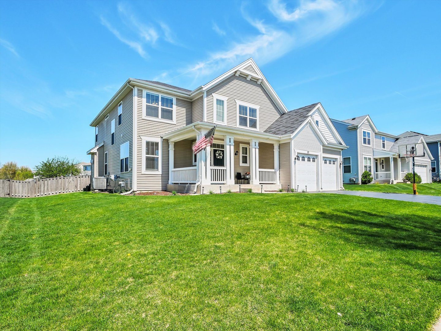 32 Catamaran Circle Pingree Grove, IL 60140 - Photo 2 of 46 a view of a house with a big yard and large trees