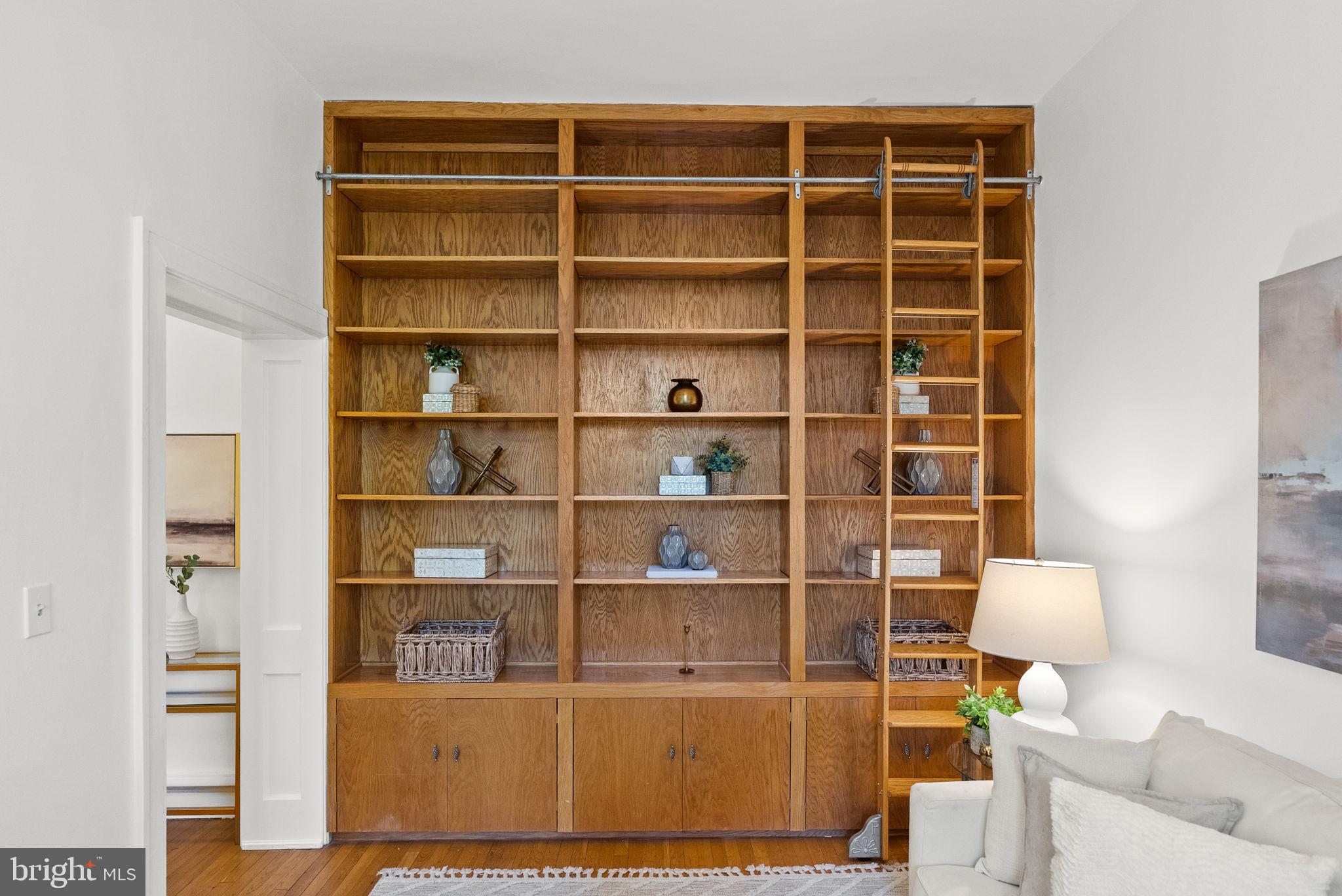 3039 Macomb Street Northwest, Unit 35 Washington, DC 20008 - Photo 11 of 50 Custom built-in bookcase