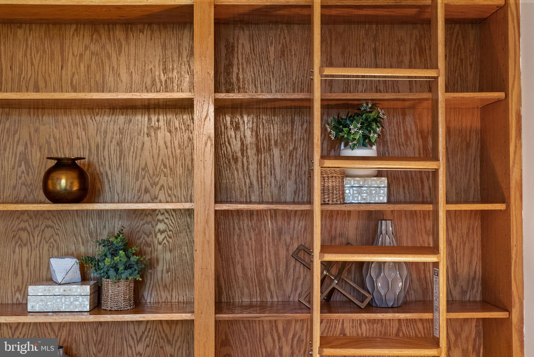 3039 Macomb Street Northwest, Unit 35 Washington, DC 20008 - Photo 12 of 50 Built-in bookcase with library ladder