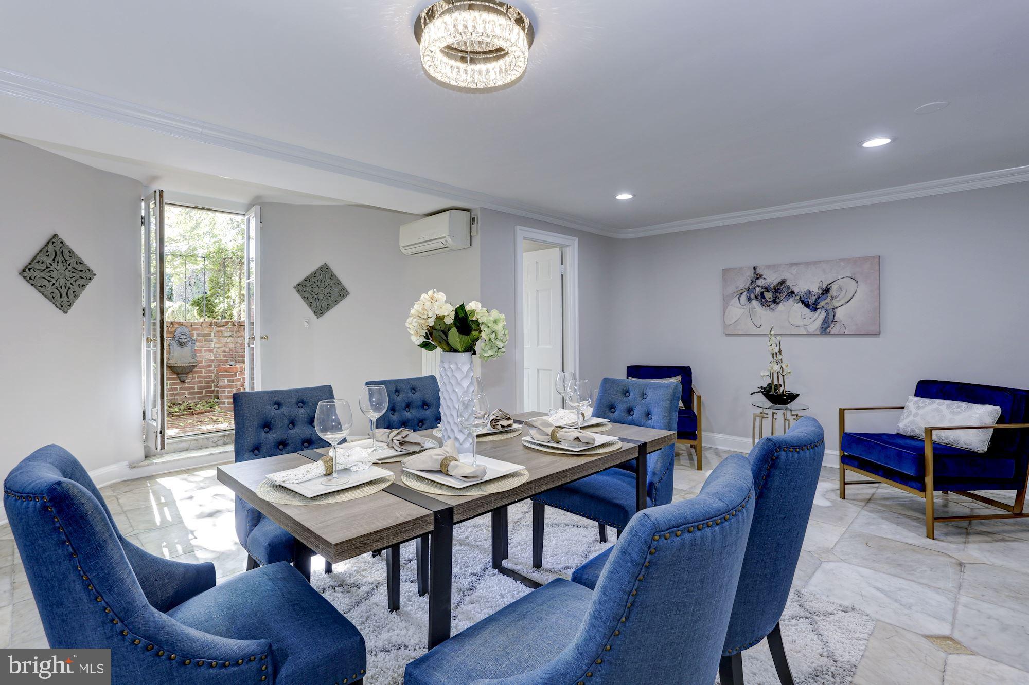 3306 R Street Northwest Washington, DC 20007 - Photo 18 of 23 Leave the French doors open while you dine.