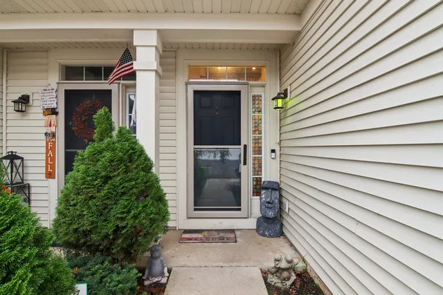 a view of a entryway door of the house