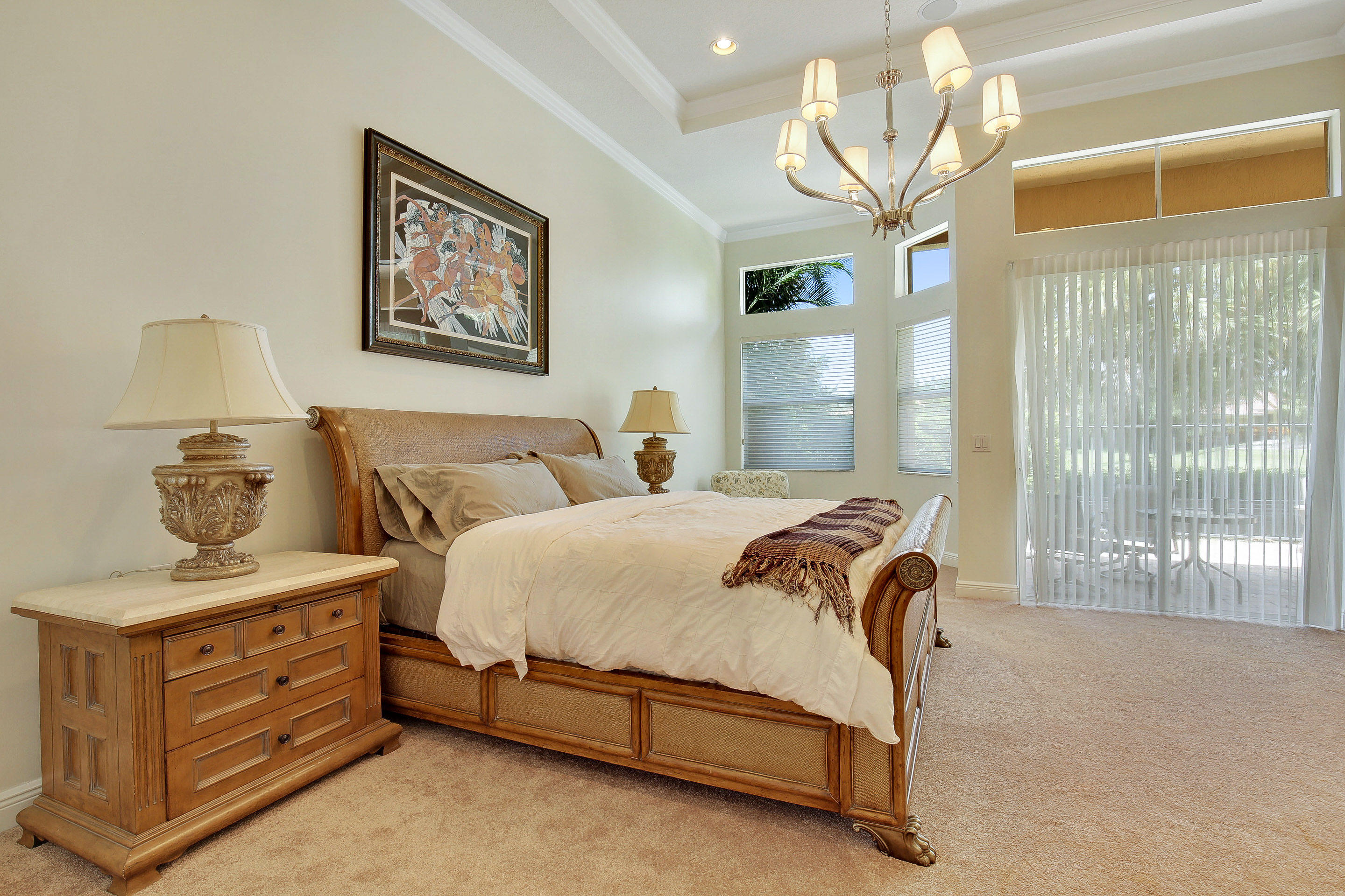 8173 Valhalla Drive Delray Beach, FL 33446 - Photo 16 of 59 MASTER BEDROOM - ACCESS TO THE POOL