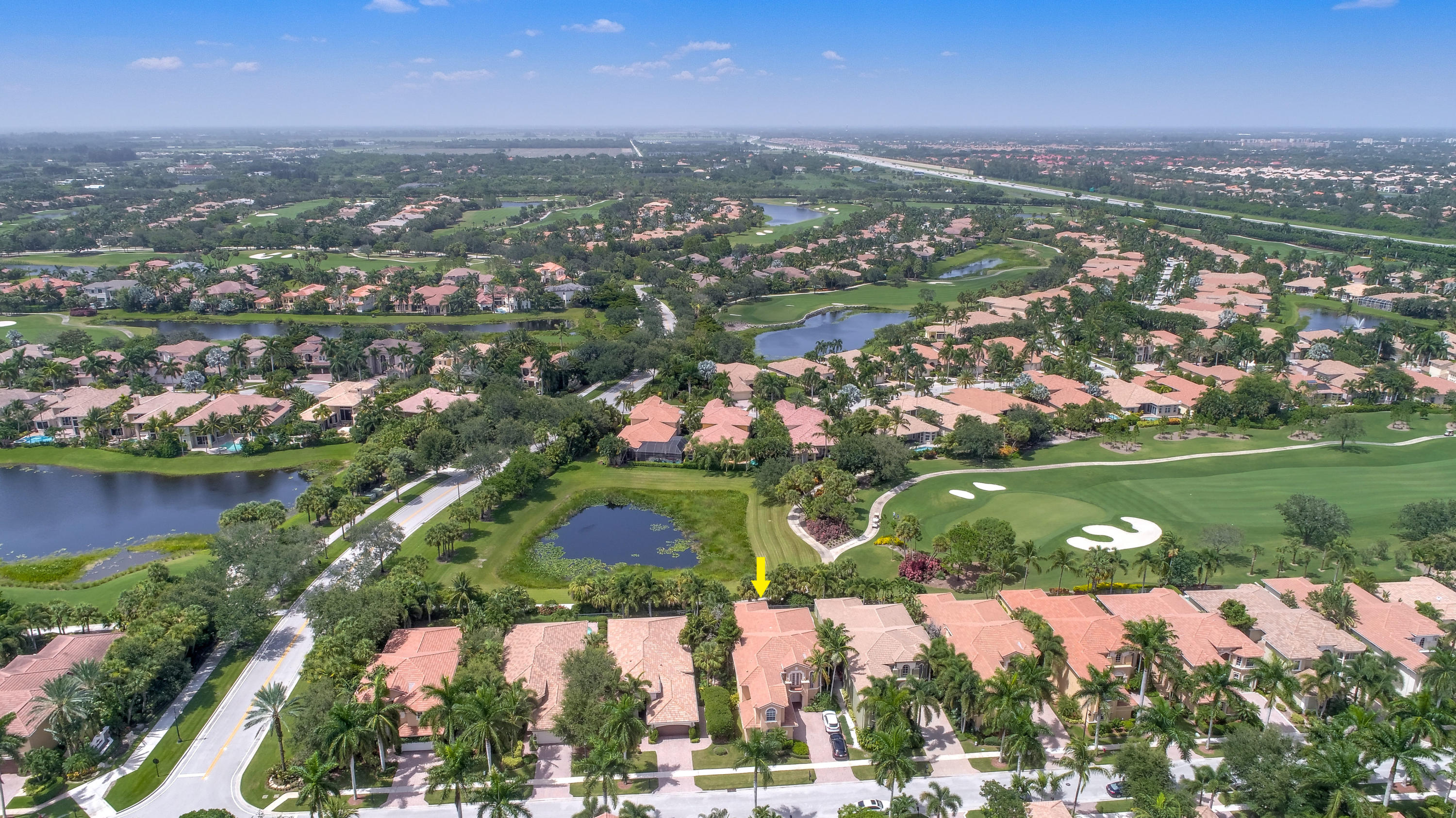 8173 Valhalla Drive Delray Beach, FL 33446 - Photo 43 of 59 POND AND GOLF COURSE BEHIND THE HOUSE
