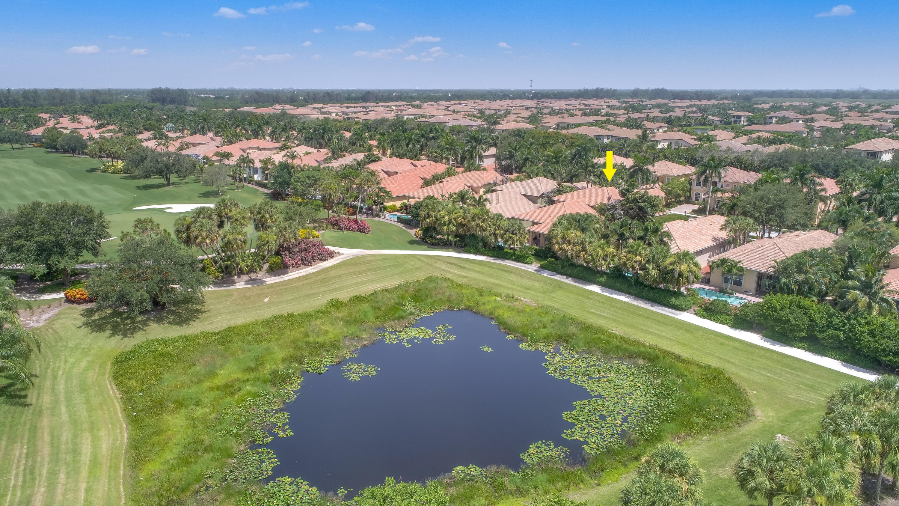 8173 Valhalla Drive Delray Beach, FL 33446 - Photo 47 of 59 POND BEHIND THE HOUSE