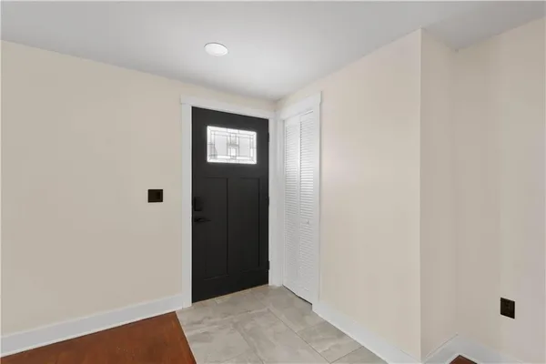 a view of an empty room