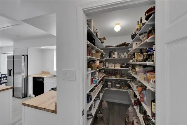 a view of storage and utility room