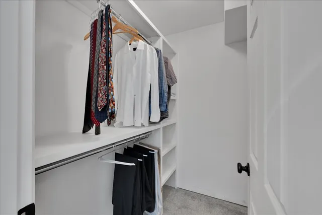 a view of walk in closet