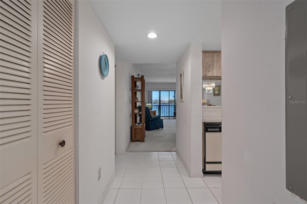 8211 Brent Street, Unit 816 Port Richey, FL 34668 - Photo 9 of 52 a view of a hallway with closet and bathroom