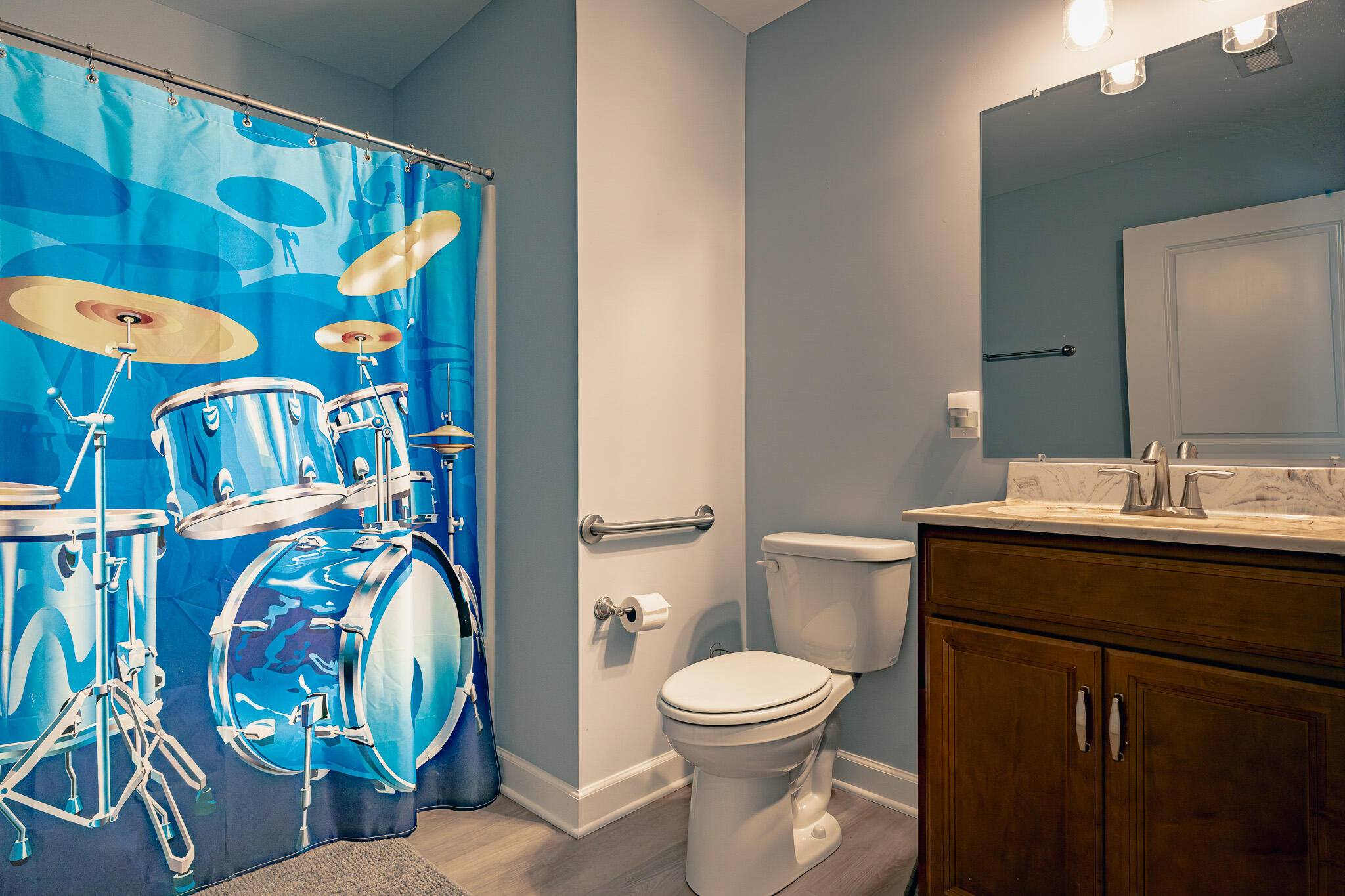 3546 Edwardsville Road Hardy, VA 24101 - Photo 12 of 29 a bathroom with a toilet sink and mirror