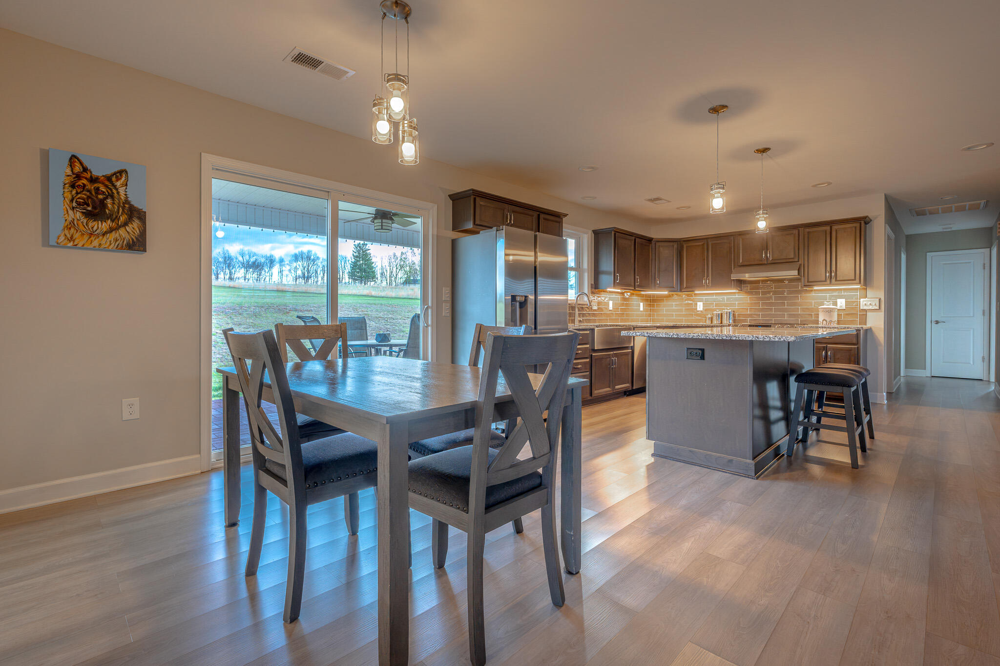 3546 Edwardsville Road Hardy, VA 24101 - Photo 5 of 29 a view of a dining room with furniture window and wooden floor