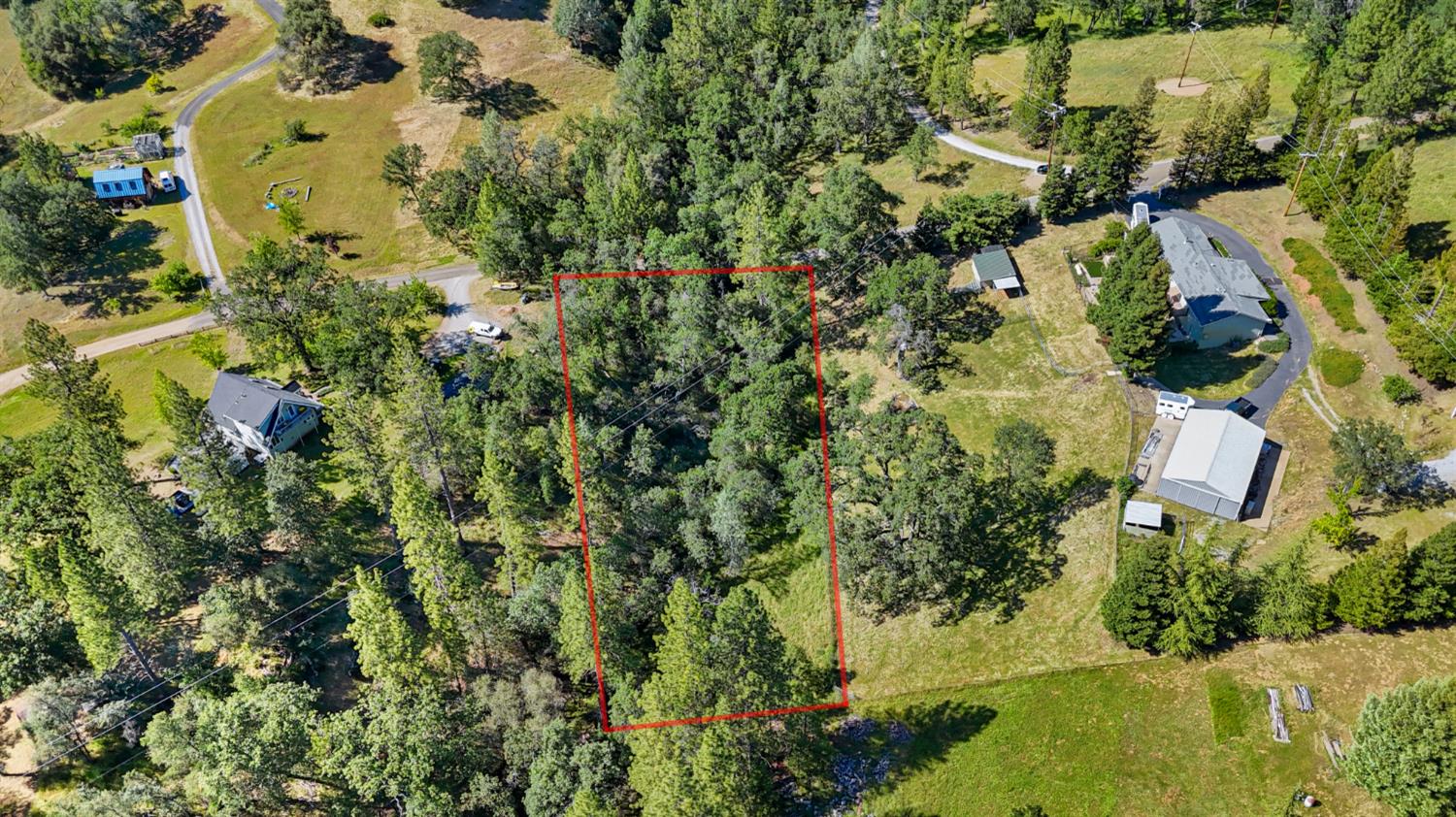 0 Hoot Owl Ravine Road Placerville, CA 95667 - Photo 10 of 20 an aerial view of residential house with outdoor space and trees all around