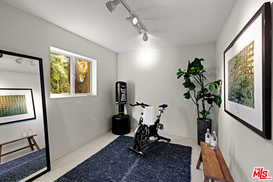 3114 Streamview Lane Studio City, CA 91604 - Photo 32 of 75 a view of a workspace with furniture window and wooden floor