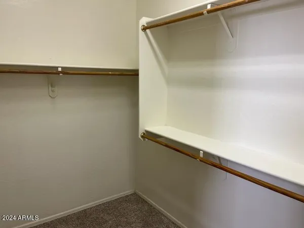 a close view of closet
