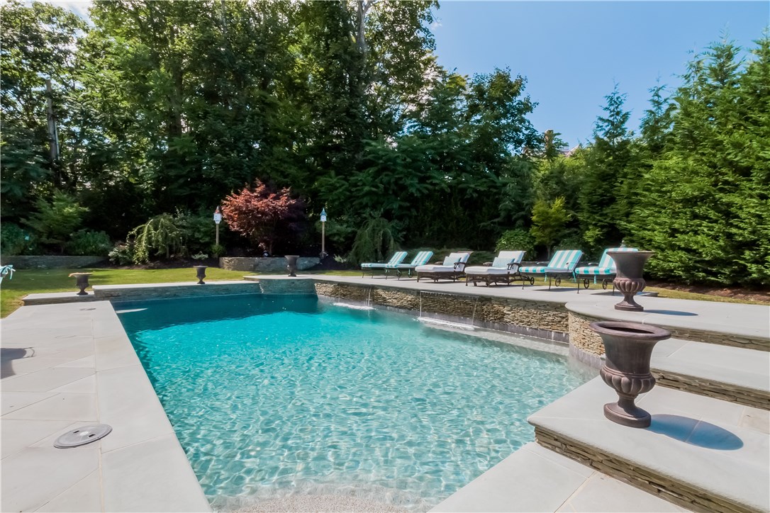 171 Eustis Avenue Newport, RI 02840 - Photo 11 of 39 Salt water pool with two waterfall features