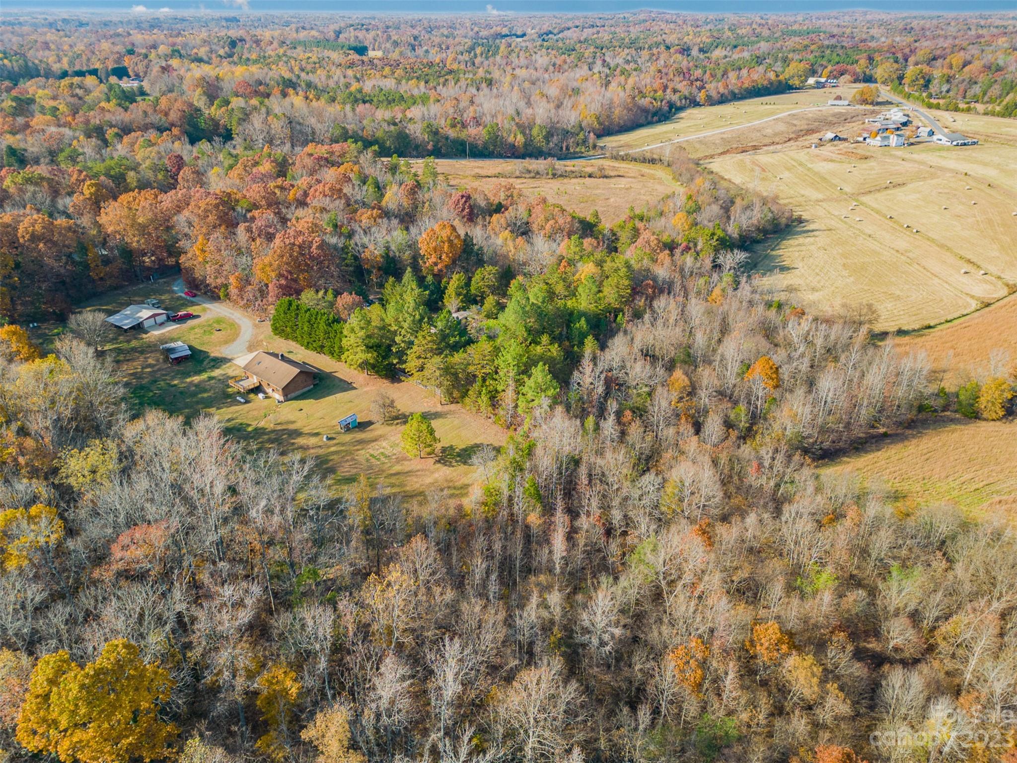 494 Graystone Road Rockwell, NC 28138 - Photo 8 of 36 an aerial view of residential houses with outdoor space