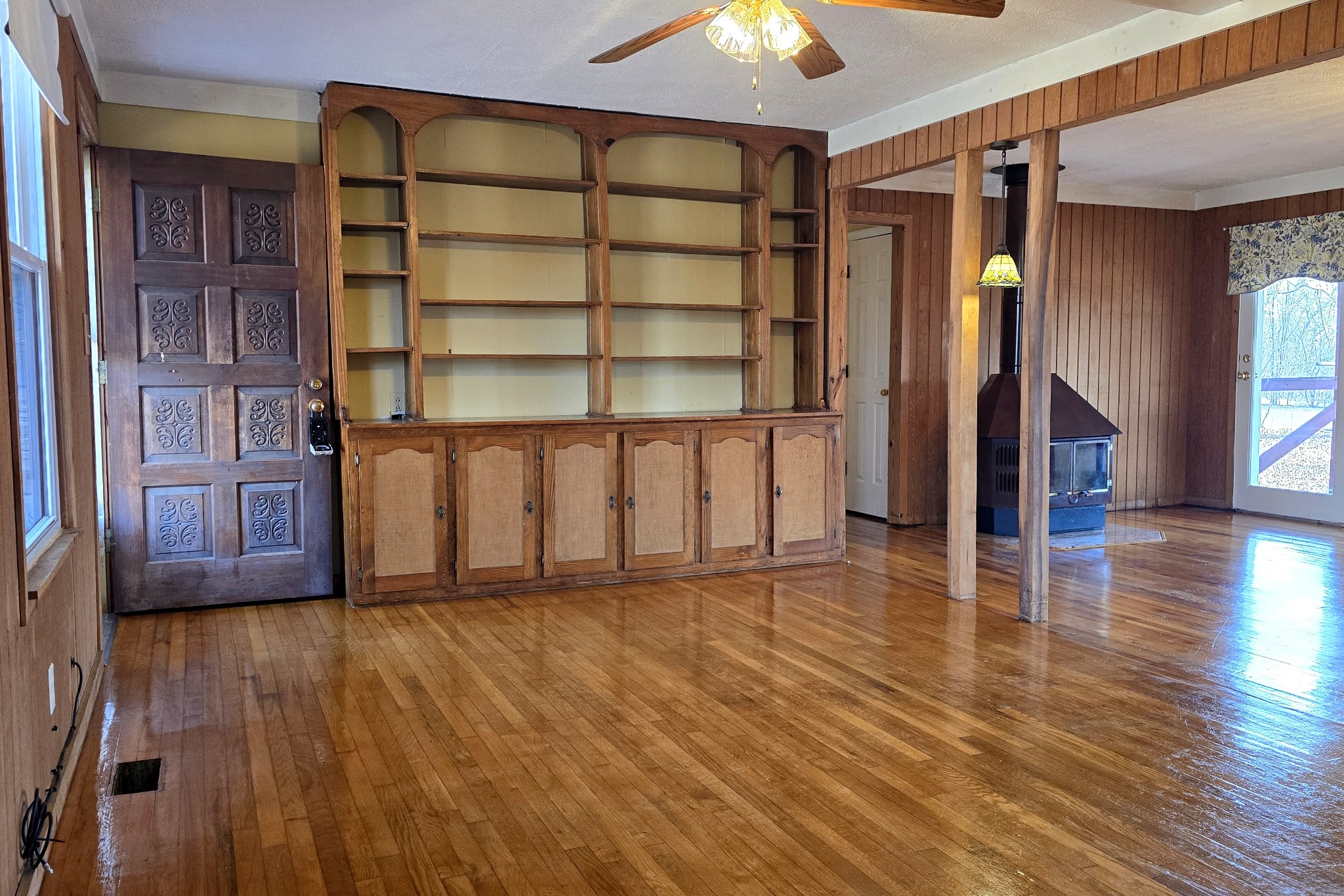 3467 Shouse Road Santa Fe, TN 38482 - Photo 17 of 55 a view of an empty room with wooden floor and a window