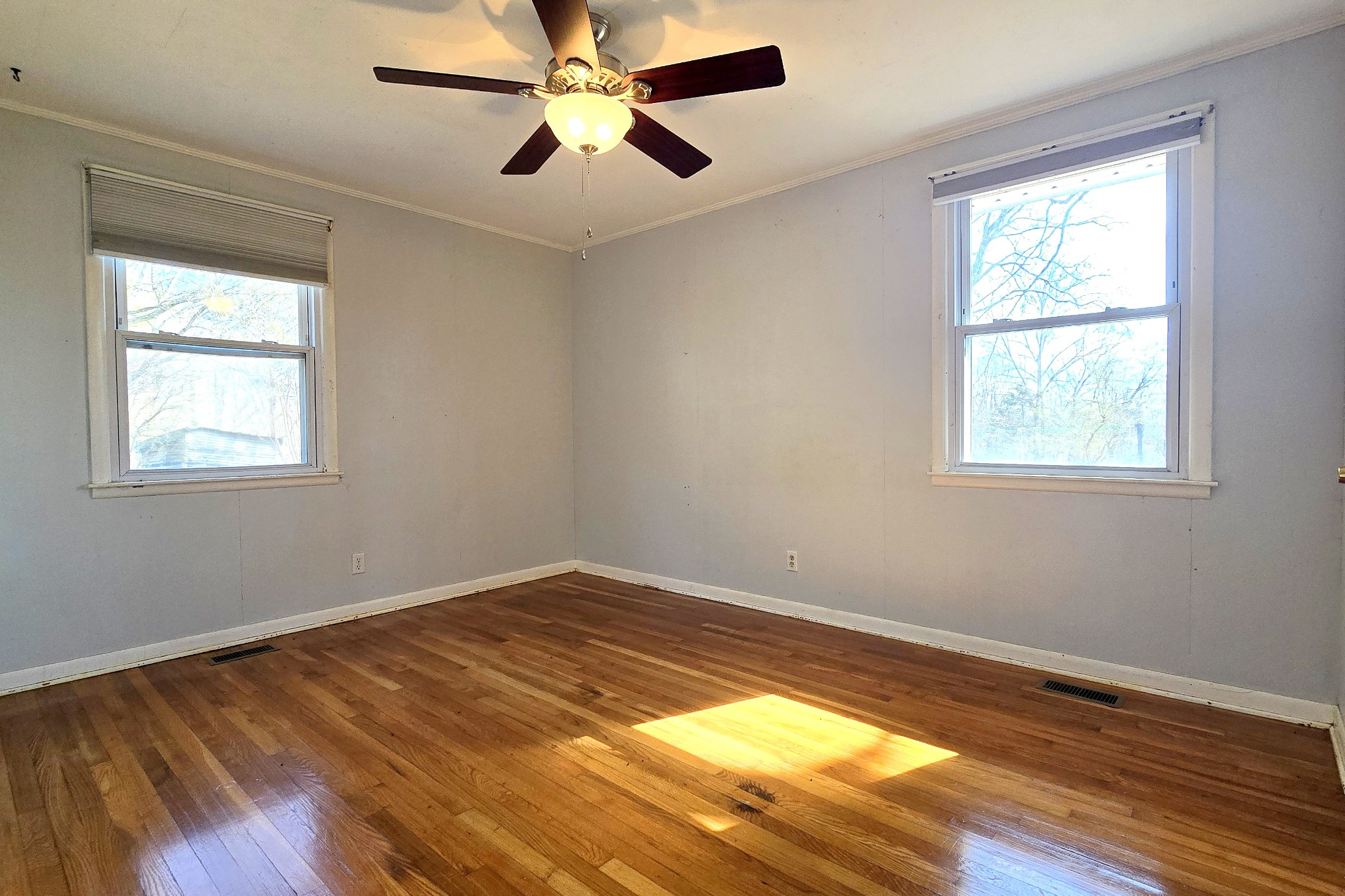 3467 Shouse Road Santa Fe, TN 38482 - Photo 26 of 55 a view of empty room with wooden floor and fan