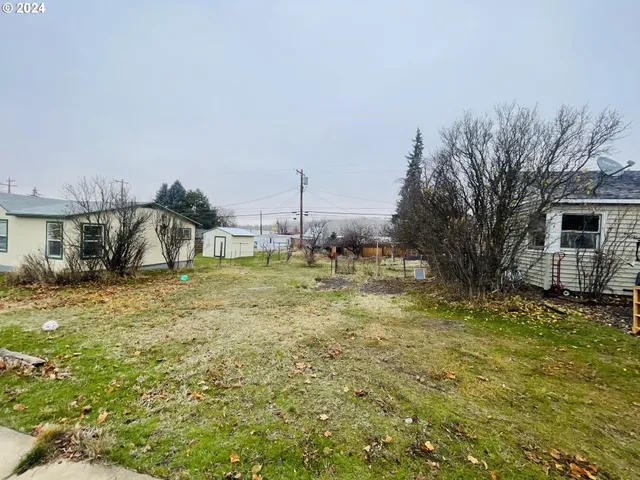 a view of a yard in front of the house