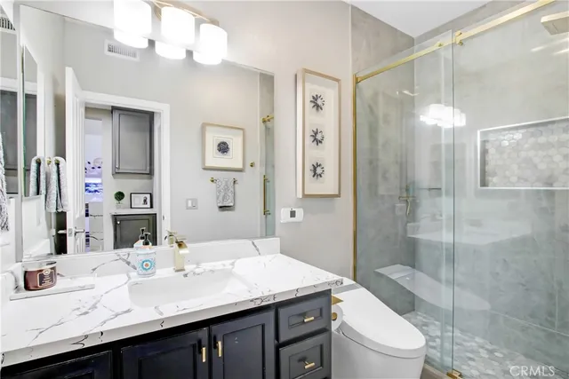 a view of balcony with furniture