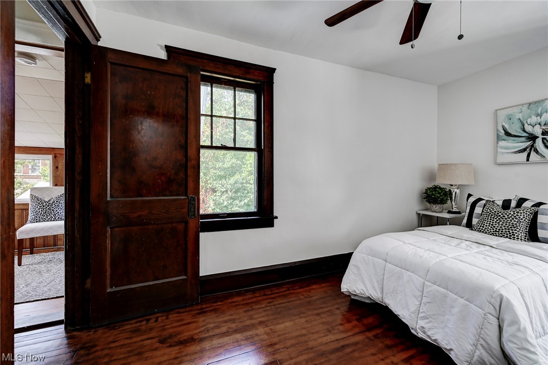 4464 Broadale Road Cleveland, OH 44109 - Photo 20 of 26 Bedroom featuring multiple windows, ceiling fan.