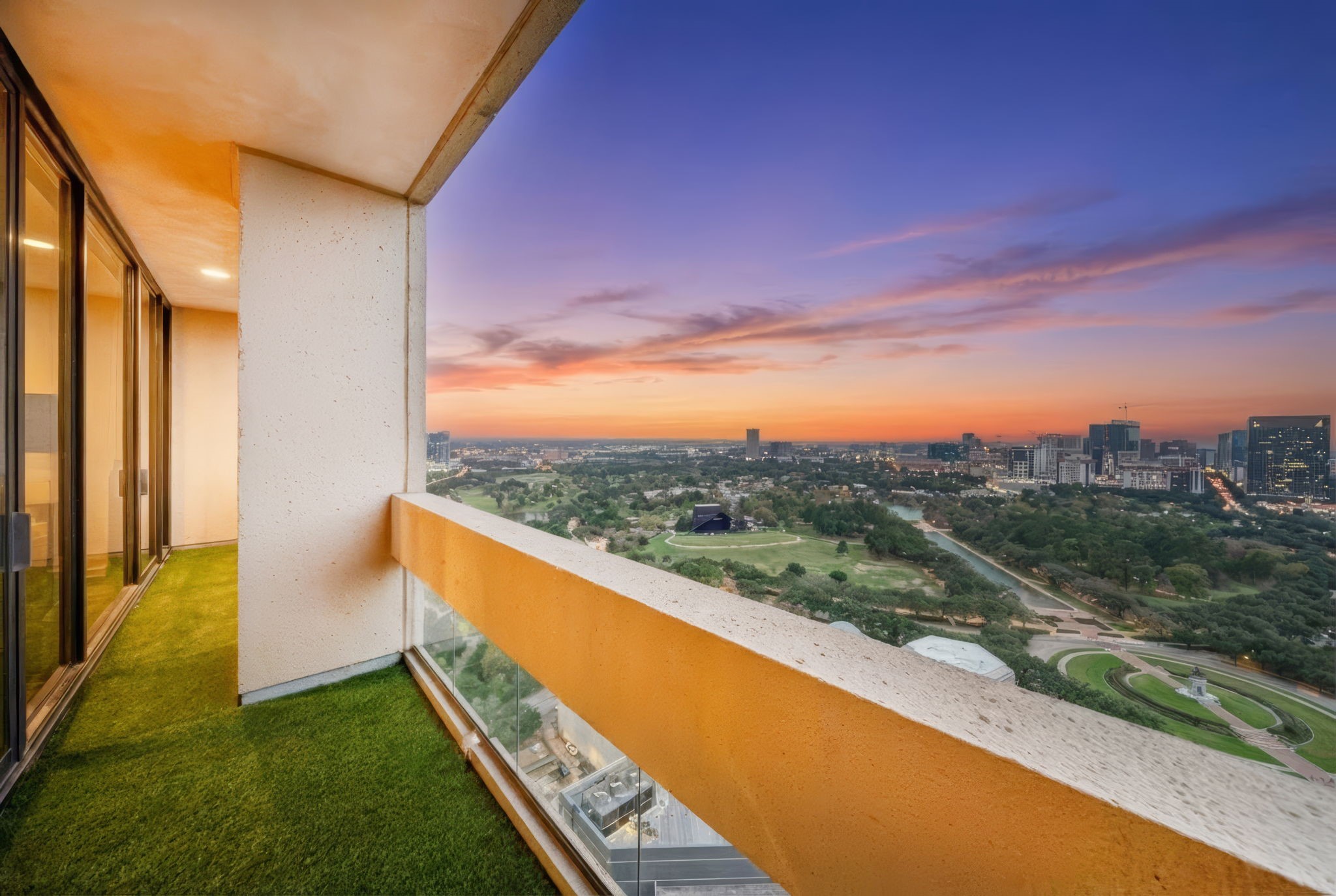 1111 Hermann Drive, Unit 28D Houston, TX 77004 - Photo 2 of 49 A balcony made for gorgeous Texas sunrises, fresh air, and Houston’s skyline stretching out before you.
