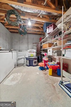 a view of storage and utility room