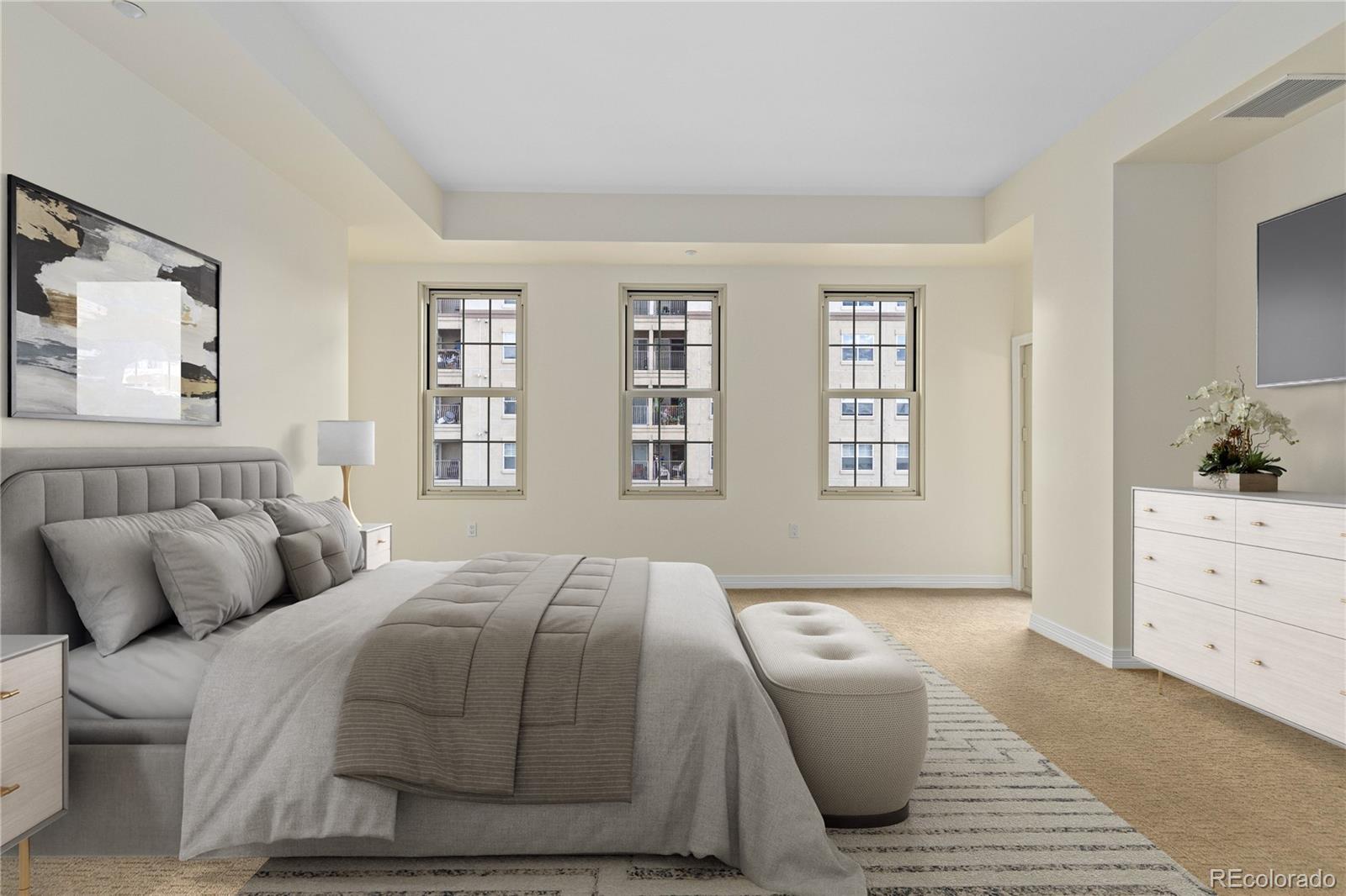 475 West 12th Avenue, Unit 6G Denver, CO 80204 - Photo 3 of 44 a bedroom with a bed and a dresser