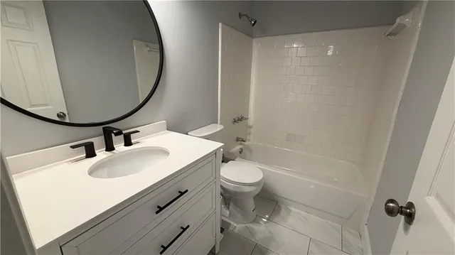 a view of backyard with green space