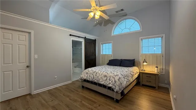 a bathroom with a sink double vanity and a mirror