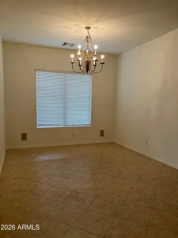 a view of a livingroom with a chandelier