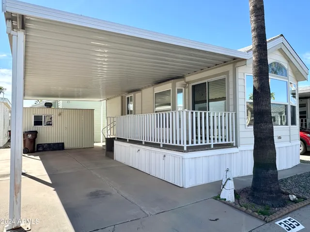 a view of a house with a deck