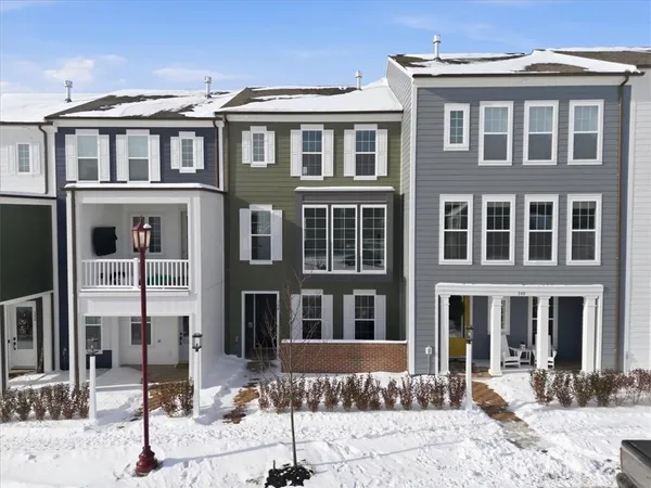 a front view of a building