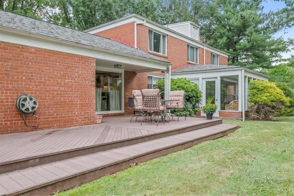 406 Fox Chapel Road Pittsburgh, PA 15238 - Photo 3 of 49 Back porch and lovely sunroom