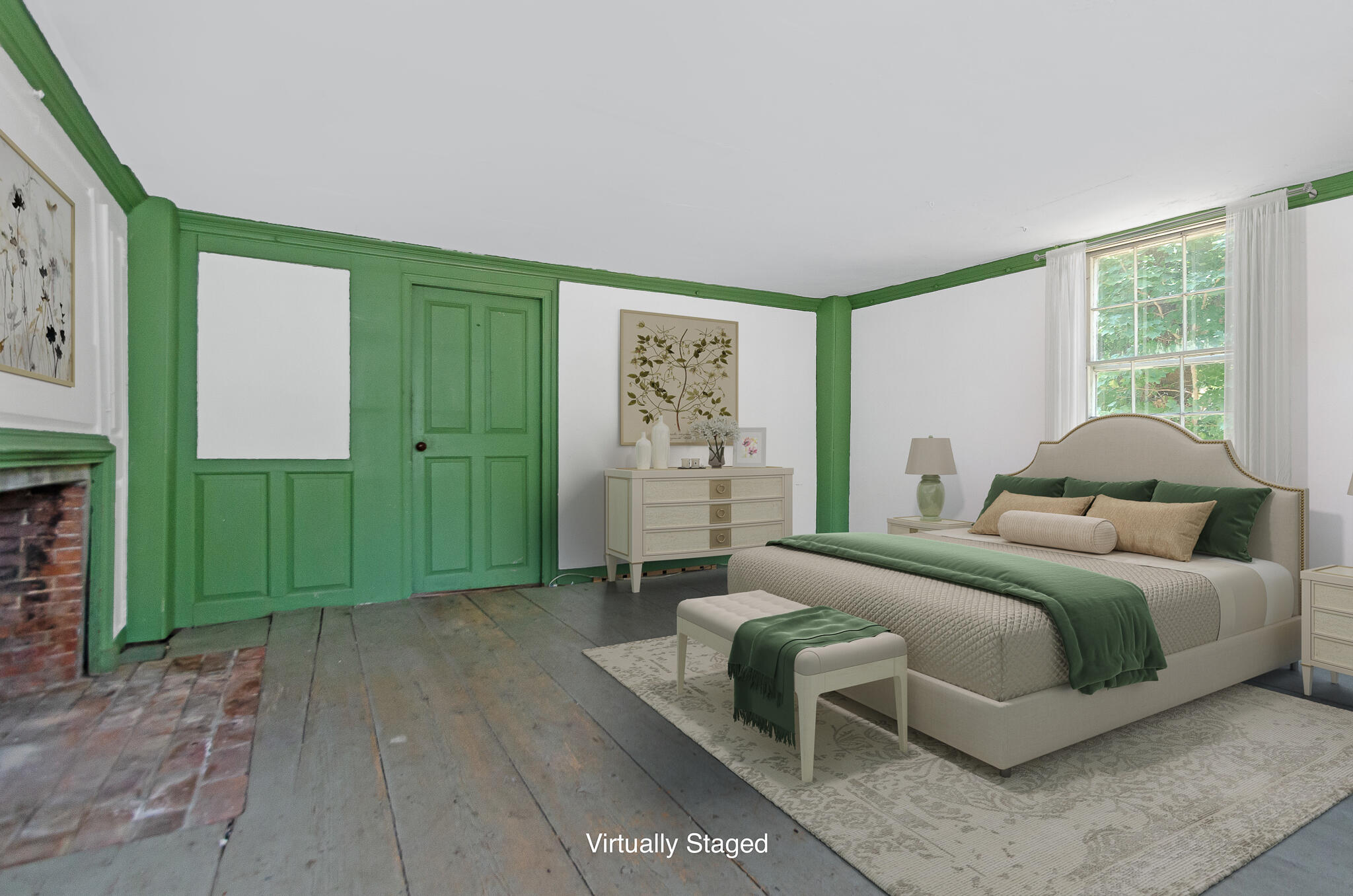 4701 Falmouth Road Cotuit, MA 02635 - Photo 17 of 39 a bedroom with a large bed and a window