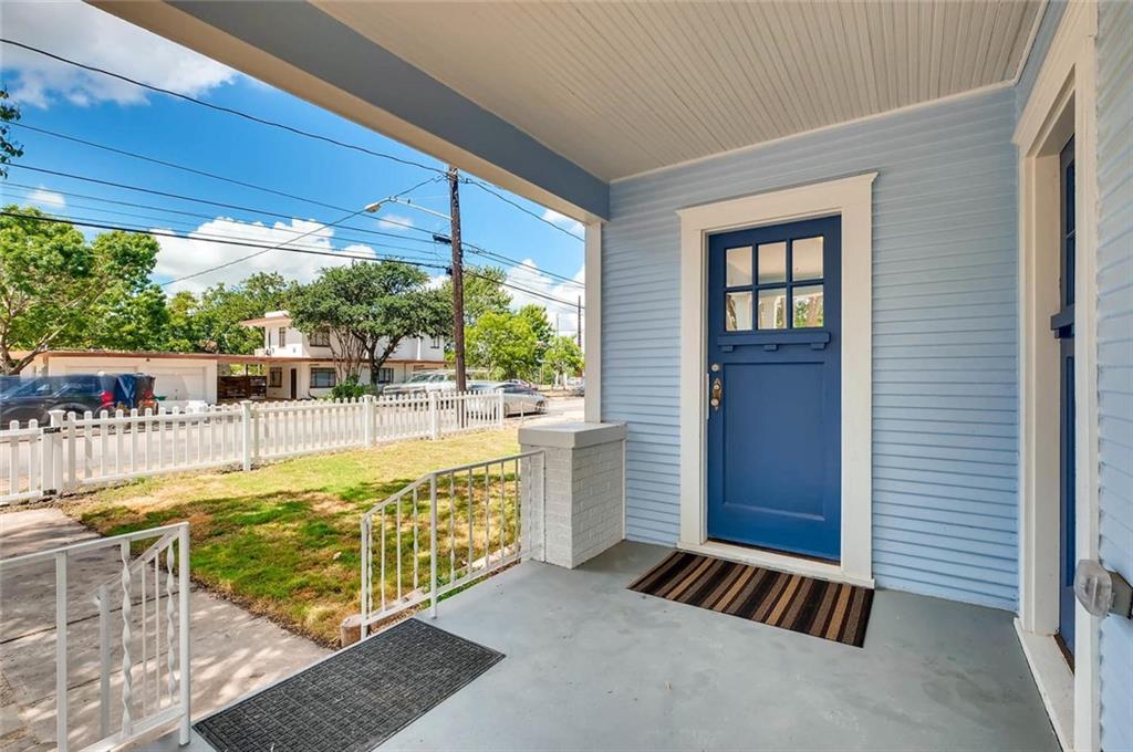 906 East 38th 1/2 Street Austin, TX 78751 - Photo 3 of 28 Enter into the home under the covered porch.